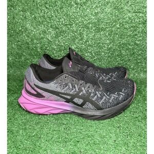 Asics Dynablast Womens Size 10 Black Purple Gym Running Shoes Sneakers 1012A701